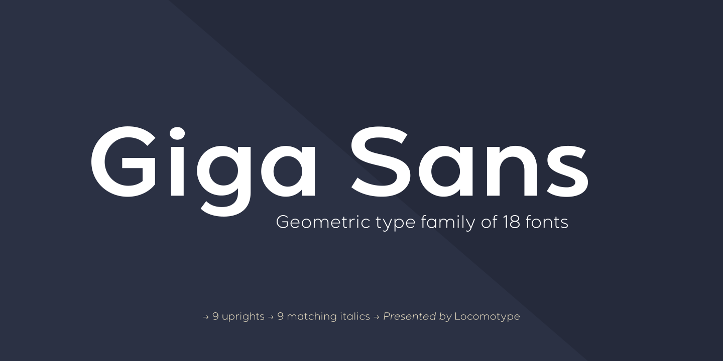 Пример шрифта Giga Sans #1